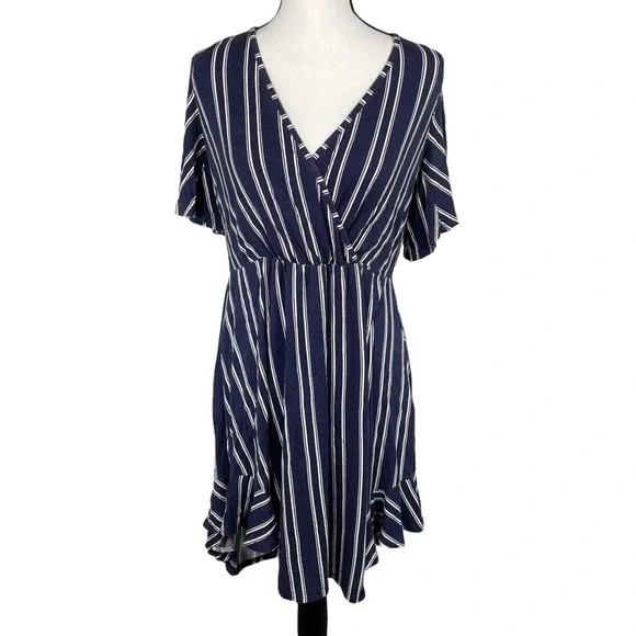 nco dress blues Baum und Pferdgarten UK Avigail Dress Bel Air Blue – Stripes Fashion